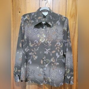 TESS Floral Button-Up Shirt